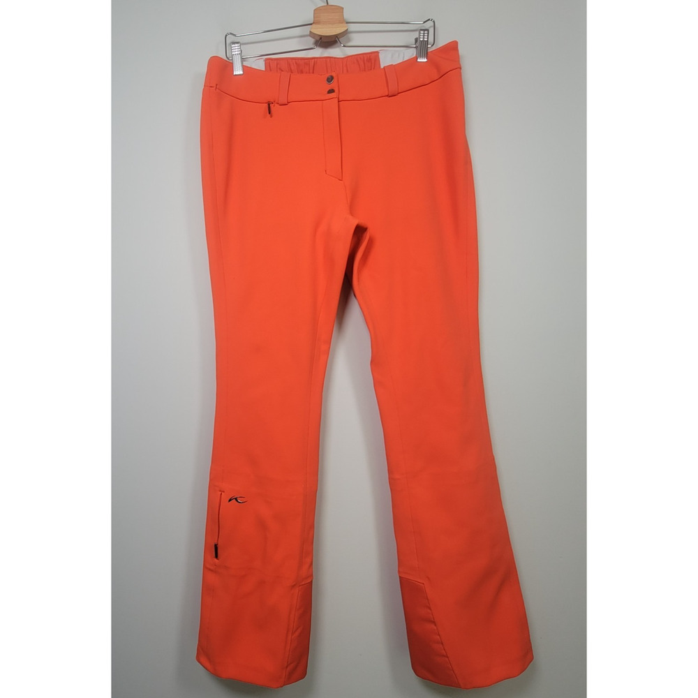 KJUS Sella Jet Pants Womens XL 42 Ski Softshell WB-400 Snowboard Red Orange